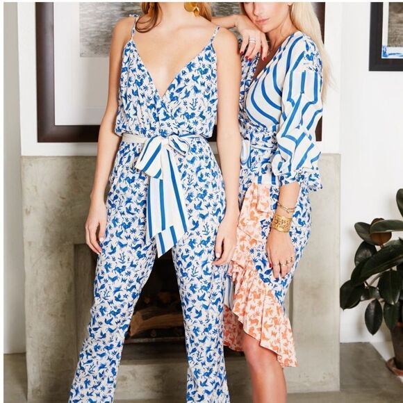 We are Leone Silk Cole Jumpsuit in Size M/L - Picture 1 of 10